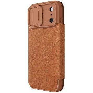 Шкіряний чохол-книжка Nillkin Qin Pro Camshield для Apple iPhone 17 Pro (6.3") 81514 фото