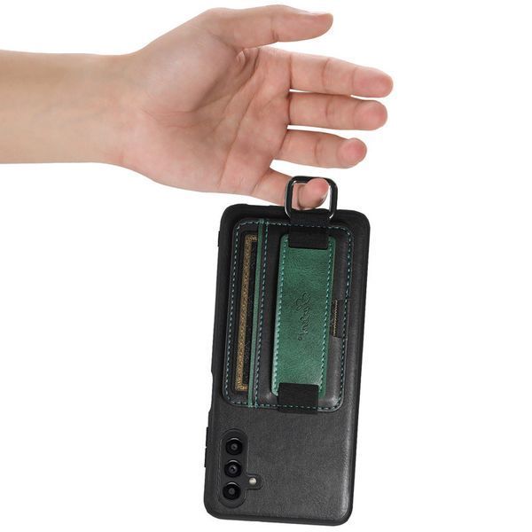 Шкіряний чохол Wallet case and straps для Samsung Galaxy A14 4G/5G 70060 фото