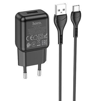МЗП Hoco C96A (1USB/2.1A) + кабель USB to Type-C 81497 фото