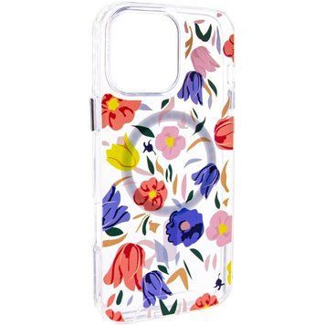 TPU+PC чохол Clear Garden with MagSafe для Apple iPhone 16 Pro Max (6.9") 80894 фото