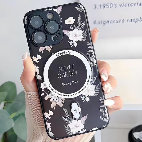 TPU+PC чохол Secret Garden with MagSafe для Apple iPhone 15 Pro (6.1") 67970 фото