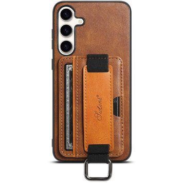 Шкіряний чохол Wallet case and straps для Samsung Galaxy S24+ 70068 фото