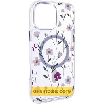 TPU+PC чохол Clear Garden with MagSafe для Apple iPhone 17 Air (6.5") 80897 фото
