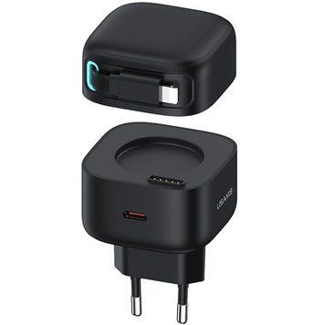 МЗП Usams US-CC209 GaN With Lightning Magnetic Retractable Cable Module XMF Ser. 35W (2USB-C) 78328 фото