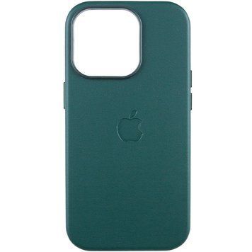 Шкіряний чохол Leather Case (AAA) with MagSafe and Animation для Apple iPhone 14 Pro Max (6.7") 57155 фото