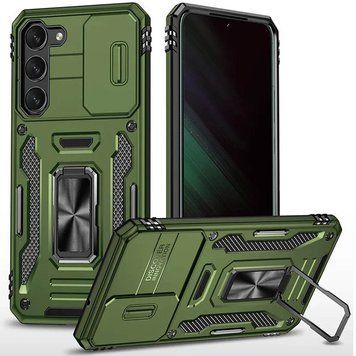 Ударостійкий чохол Camshield Army Ring для Samsung Galaxy S21 FE 66136 фото