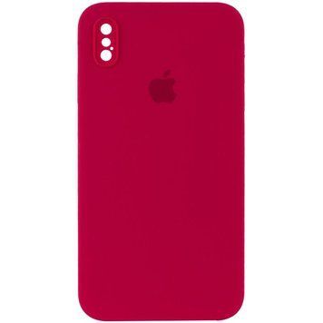 Чохол Silicone Case Square Full Camera Protective (AA) для Apple iPhone X / XS (5.8") 40231 фото