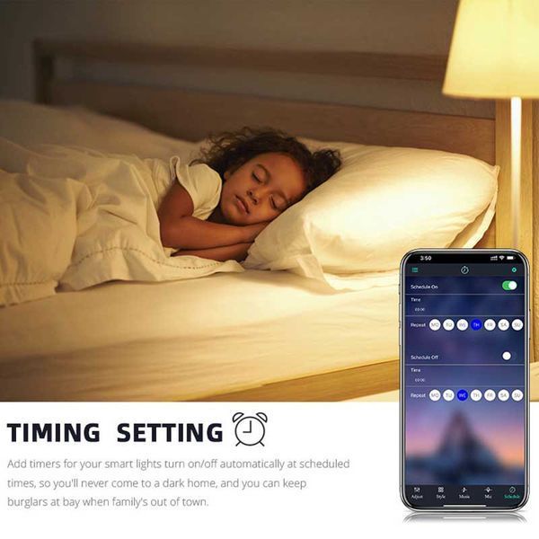 Світлодіодна RGB лампочка Smart bulb light 1 with Bluetooth E27 with app 66431 фото