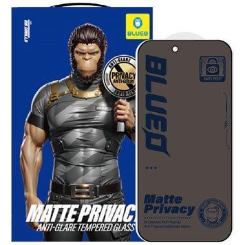 Захисне 2.5D скло Blueo Full Cover Anti-Peep Matte для Apple iPhone 17 / 17 Pro (6.3") 80608 фото