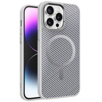Чохол TPU+PC Carbon Mirage with MagSafe для Apple iPhone 15 Pro (6.1") 78108 фото