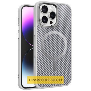 Чохол TPU+PC Carbon Mirage with MagSafe для Apple iPhone 16 Plus (6.7") 78111 фото