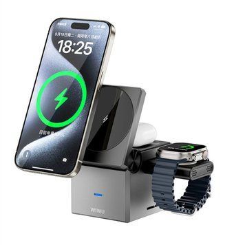 БЗП WIWU Wi-W030 Planeta Trio 3 in 1 Cableless charger 78001 фото