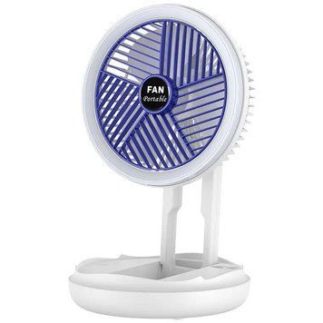 Настільний складний вентилятор Folding Fan 2in1 with Night Light 78955 фото