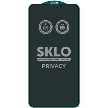 Захисне скло SKLO 5D Privacy (тех.пак) для Apple iPhone 16 Pro (6.3") 76298 фото
